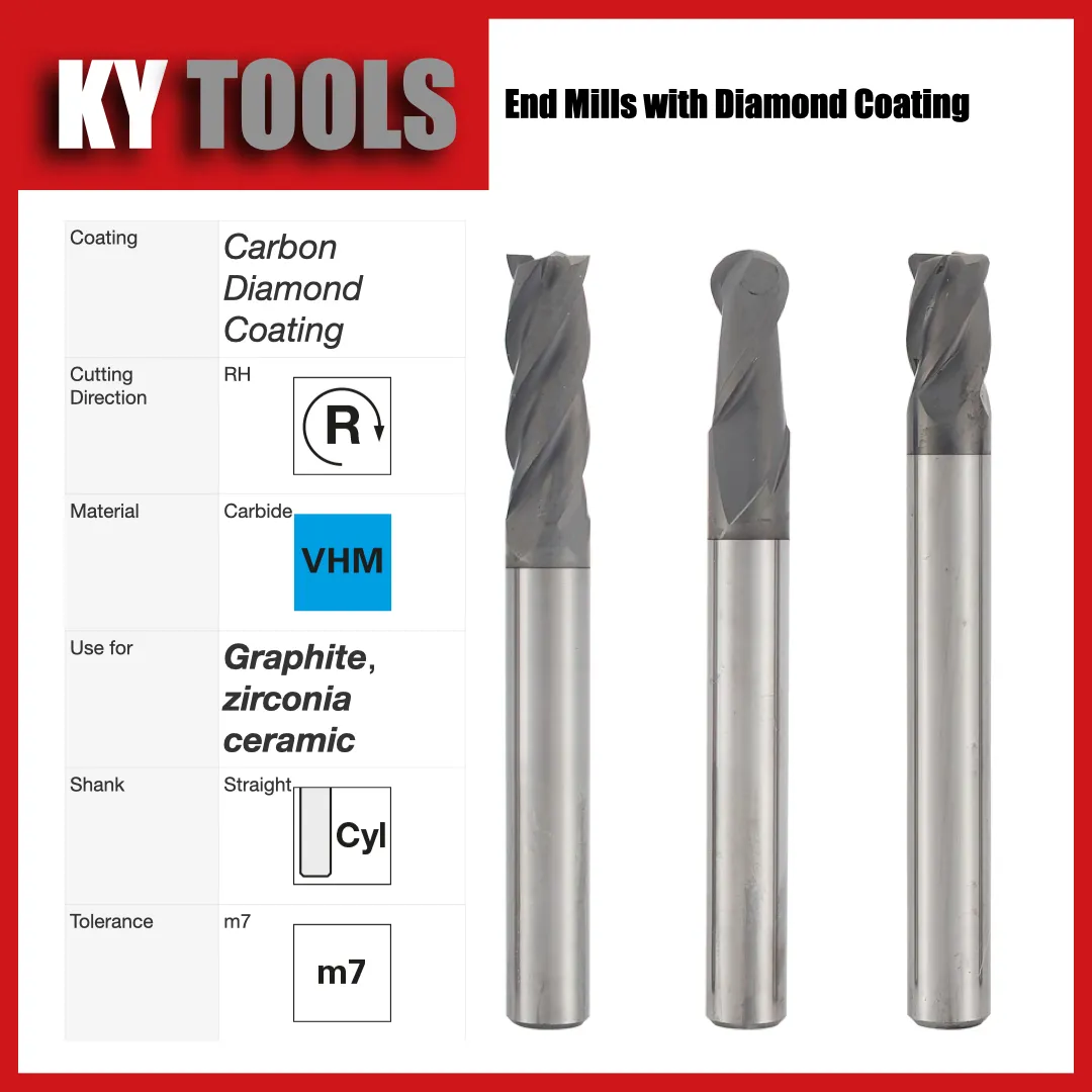 End Mills for Graphite